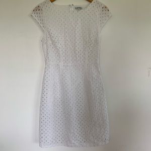 Old Navy White Lace Eyelet Midi Dress